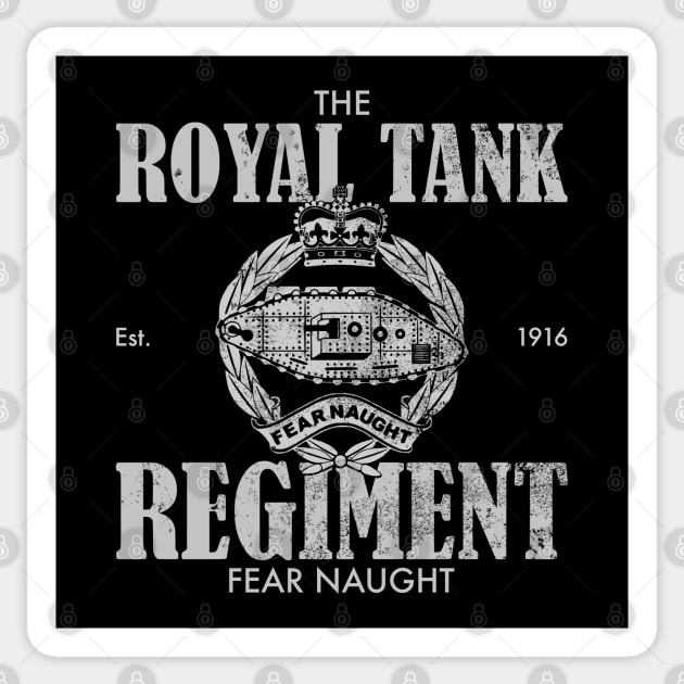 The Royal Tank Regiment (Distressed) Sticker by TCP